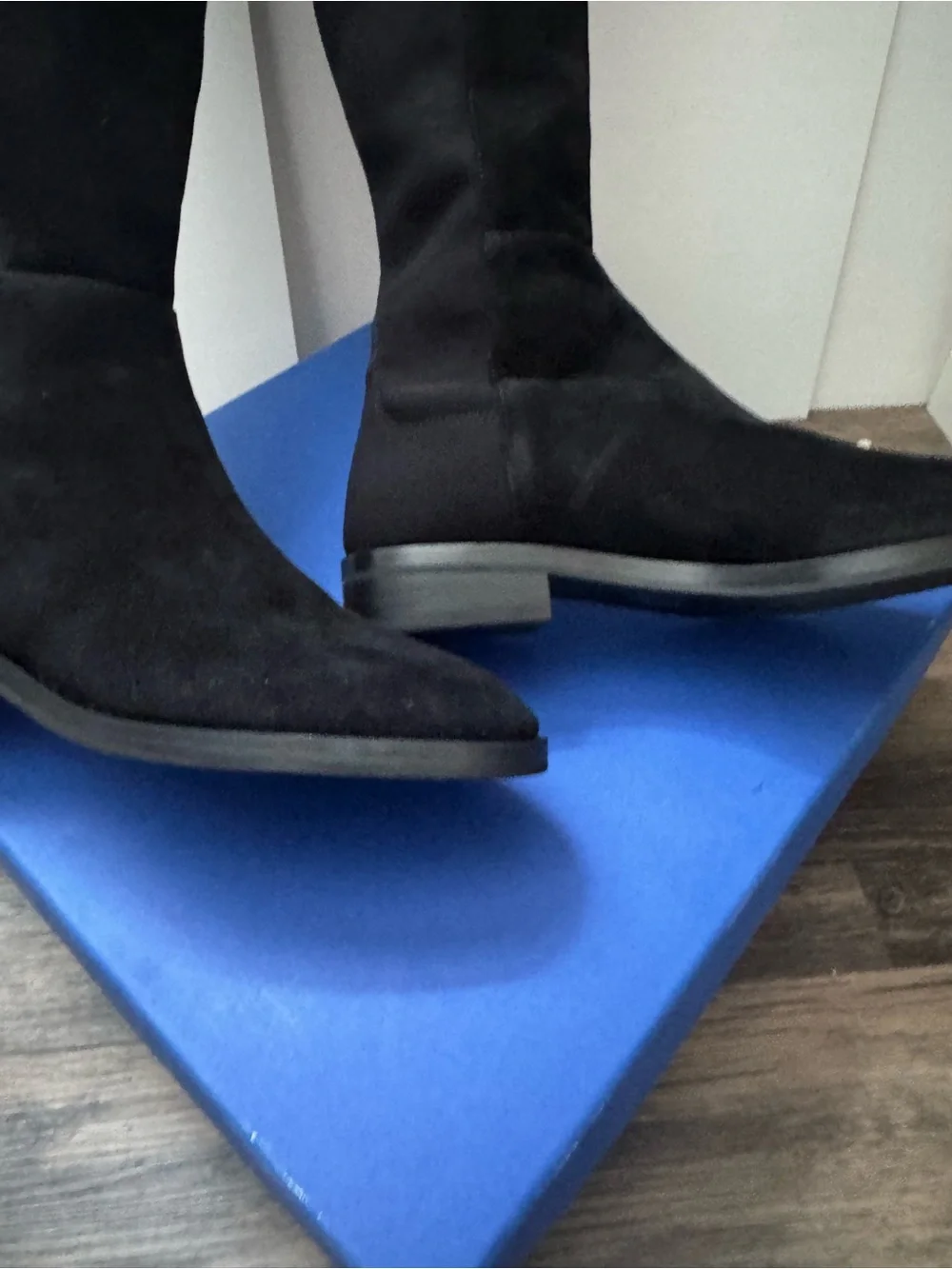 Stuart Weitzman Keelan Black Suede Over-the-knee Boots 7.5